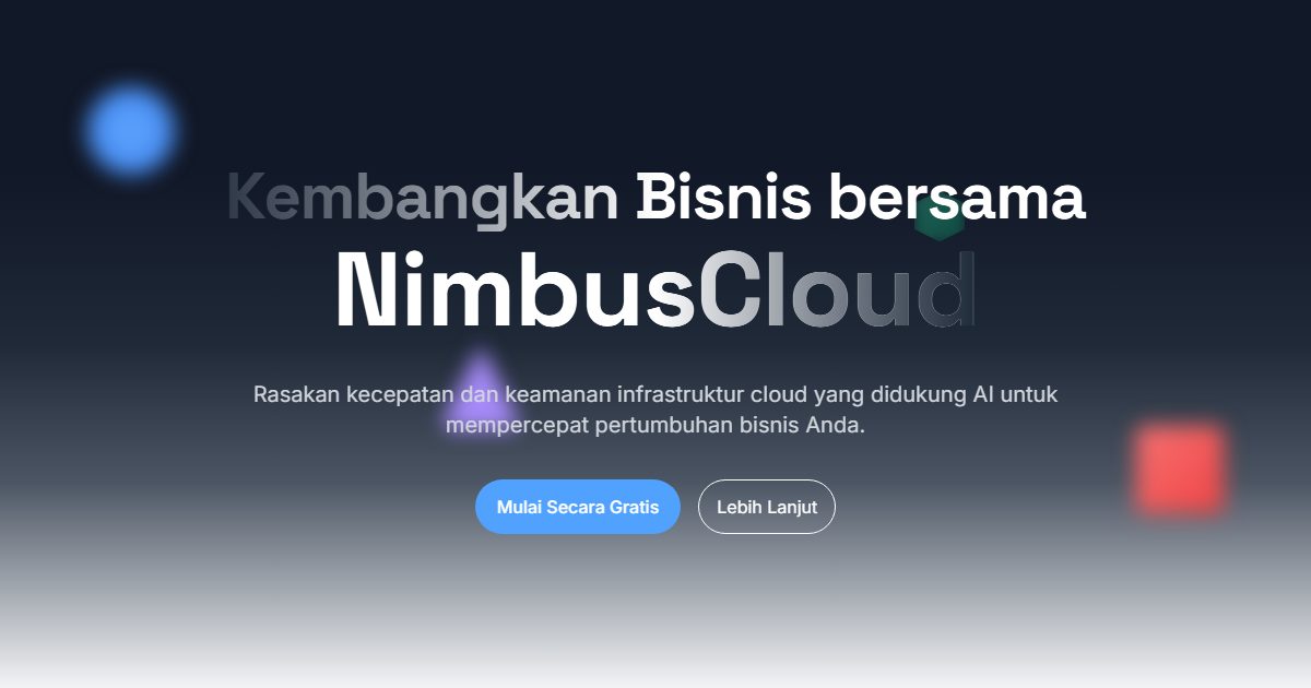Tampilan Nimbus Cloud